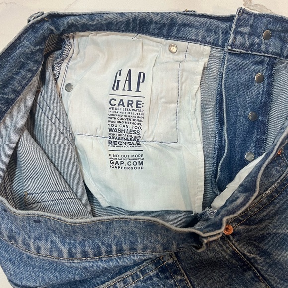 Gap High Rise Cheeky Straight Jeans 30/10 Light Indigo - Picture 4 of 8